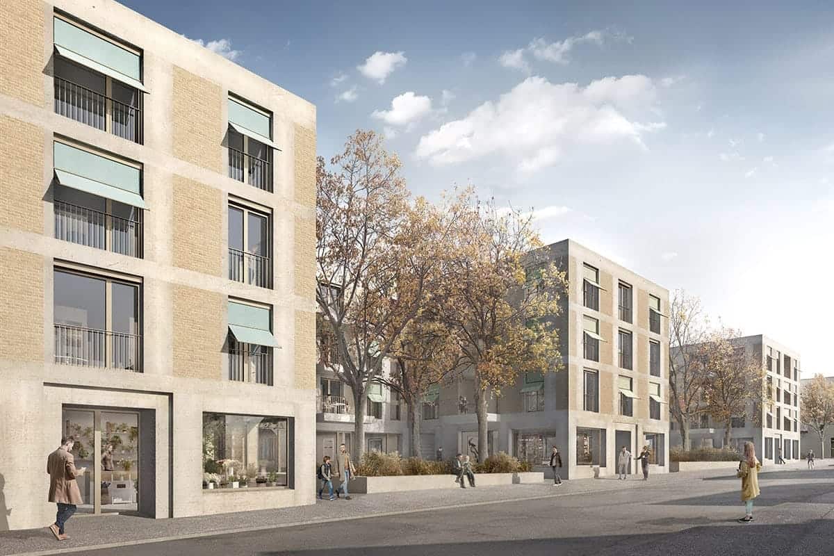 amreinherzig-098-studie-cham-zentrum-visualisierung-1 <b>098.</b> Studienauftrag<br>Sinserstrasse 3–13, Cham, 2020 – Projektwettbewerb, 1. Rang